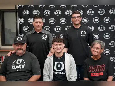 Oak Hill’s Eddie Abele signs to play football at Otterbein University