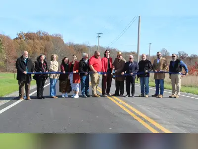 Ribbon-cutting ceremony officially opens General Tibbets Drive road project