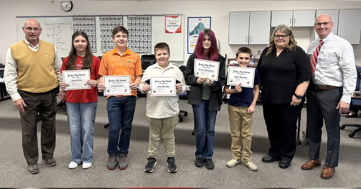 Champions of Words: Jackson students honored for participation in District Spelling Bee